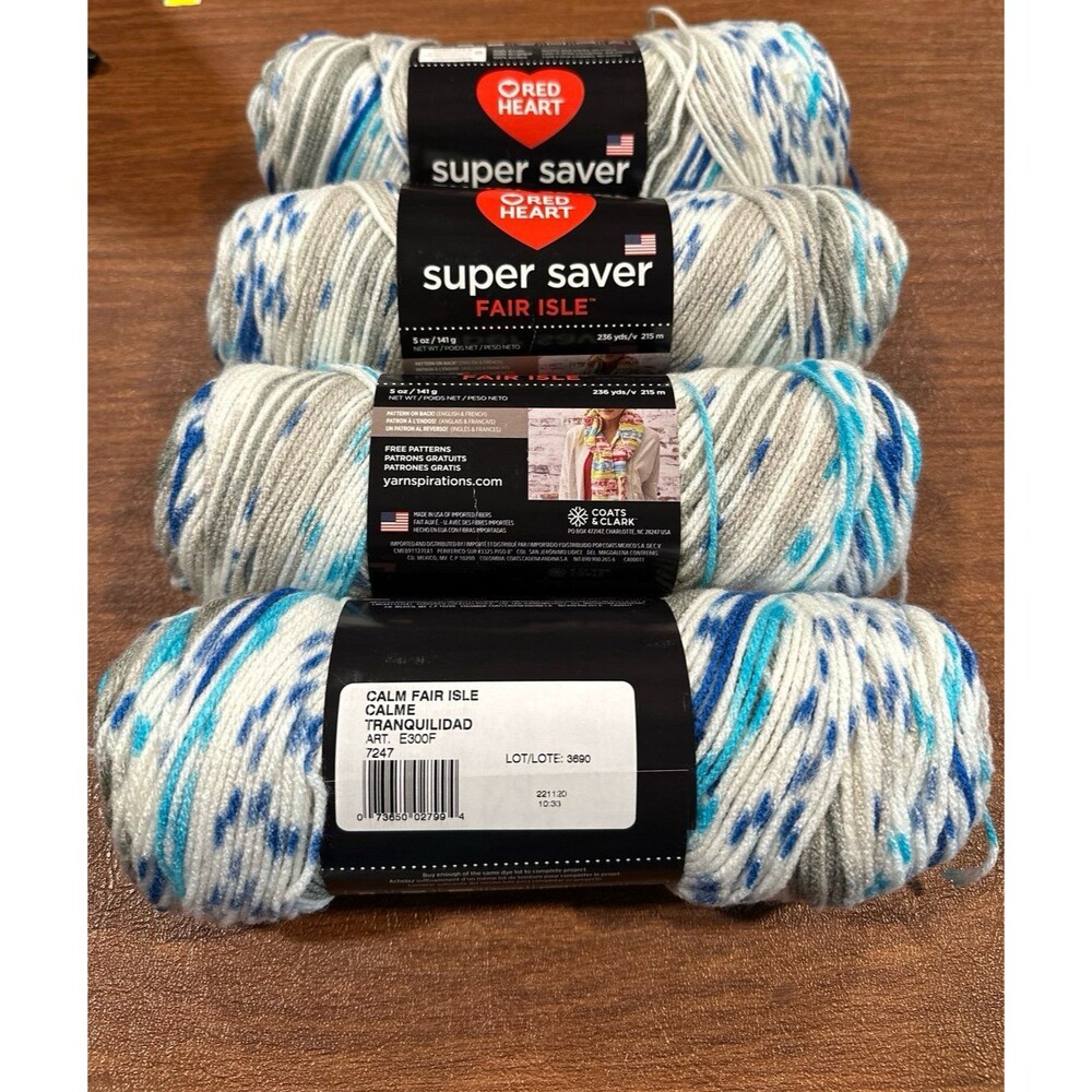 Red Heart Super Saver Fair Isle Yarn
